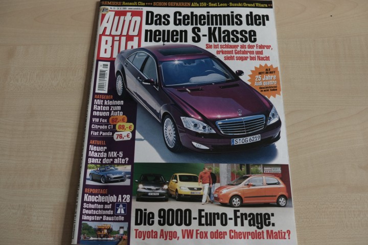 Deckblatt Auto Bild (25/2005)